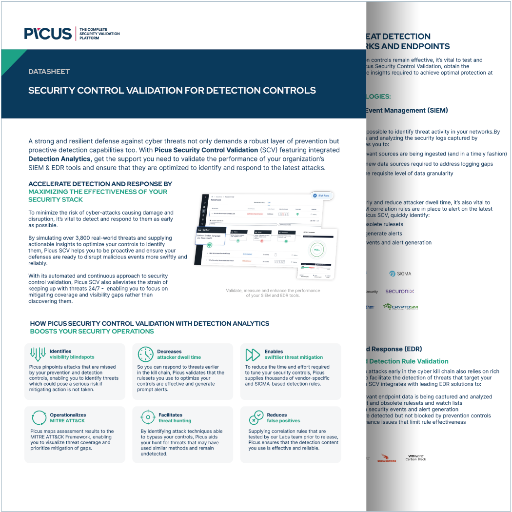 Security Control Validation for Detection Controls